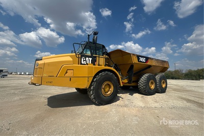 2015 Cat 745C Ejector Articulated Dump Truck