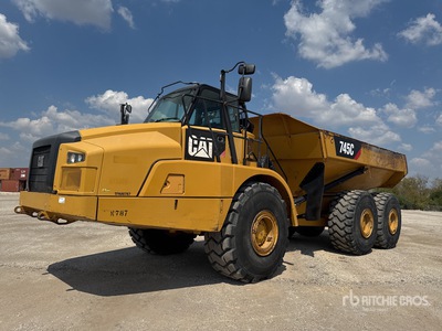 2015 Cat 745C Ejector Articulated Dump Truck