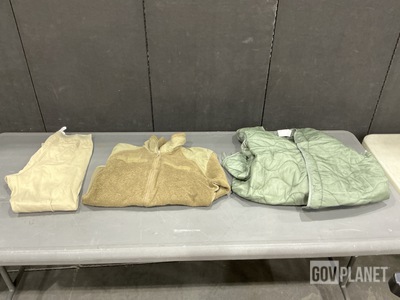 (29) Cold Weather Jackets, (31) Cold Weather Coat Liners & Assorted Items