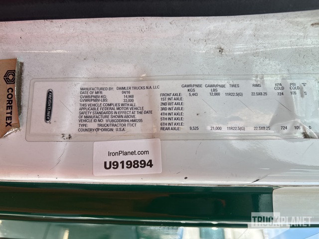 CAMIóN 2017 FREIGHTLINER