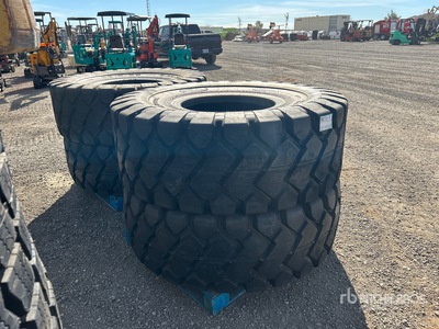 Quantity of (4) 23.5-25 E-3/L-3 Tyres (Unused)