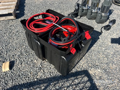 Quantity of (5) 25 ft 800 Amp Booster Cables Divers - Magasin, entrepôt, consommateur (Unused)