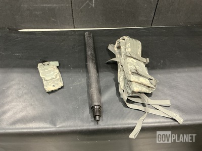 (40) Radio Holsters, (4) Artillery Cleaning Staff Sections & Assorted Items