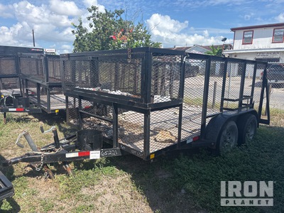 2023 C&M Trailers 12 ft T/A مقطورة تصميم وتجميل الأراضي