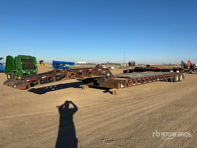 2000 Peerless 16-Wheel Double Drop Removable Gooseneck Lowboy Trailer