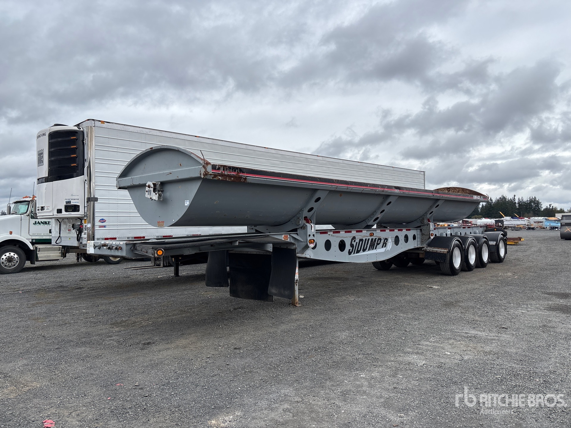 2007 Sidump'r 38 ft Quad/A Remorque à benne latérale