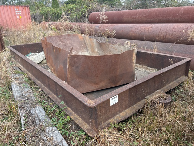 Quantity of (2) Steel Container Skids