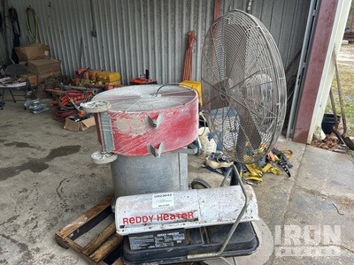 Reddy Heater Pro 110 and 3 Shop Fans