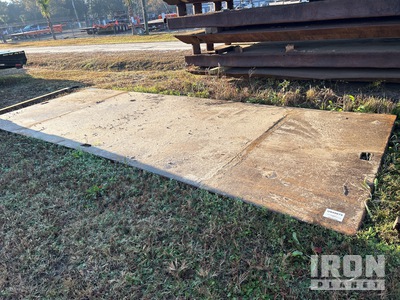 Quantity of (2) 8 ft x 20 ft (1 in Thick) Steel Plates