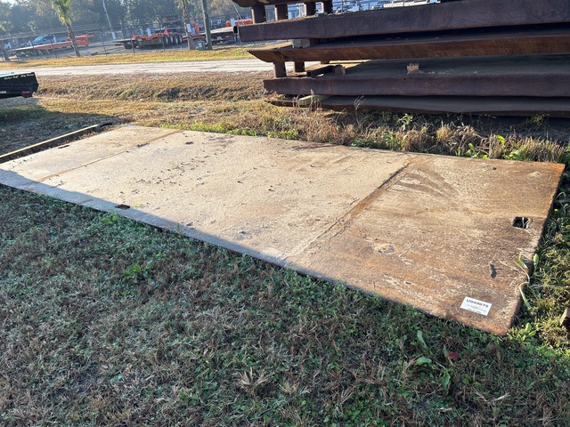 Quantity of (2) 8 ft x 20 ft (1 in Thick) Steel Plates