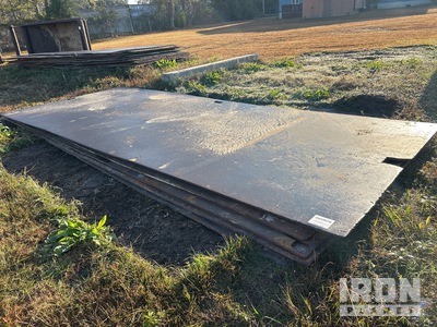 Quantity of (5) 8 ft x 20 ft (1 in Thick) Steel Plates