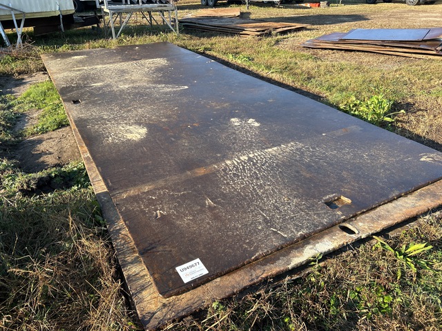 Quantity of (5) 8 ft x 20 ft (1 in Thick) Steel Plates