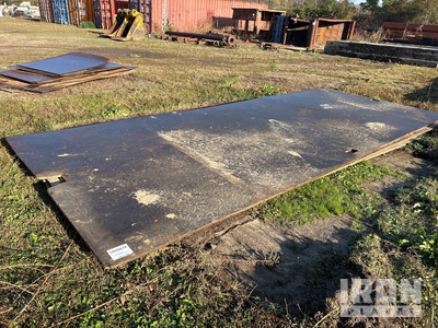 Quantity of (5) 8 ft x 20 ft (1 in Thick) Steel Plates