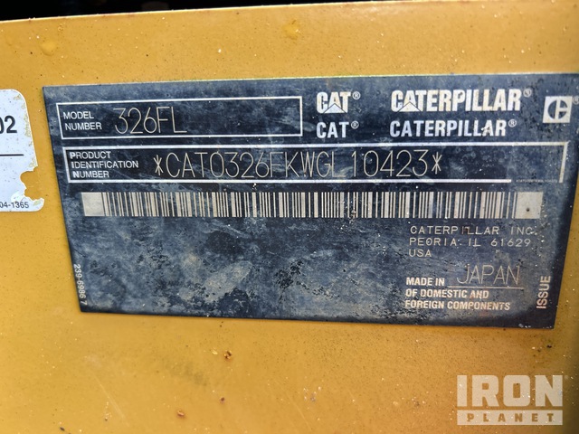 EXCAVADORA 2018 CATERPILLAR 326FL