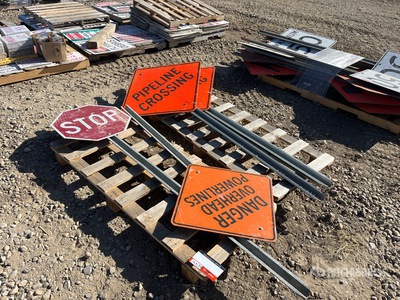 Quantity of (2) Pallets of Road Signs