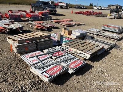 Quantity of (6) Pallets of Road Signs