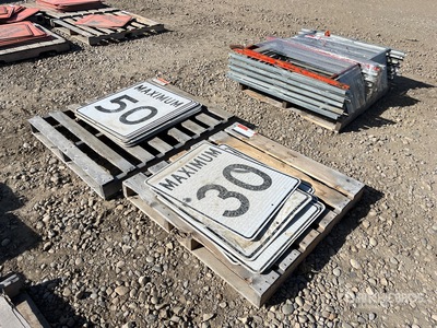 Quantity of (2) Pallets of Road Signs