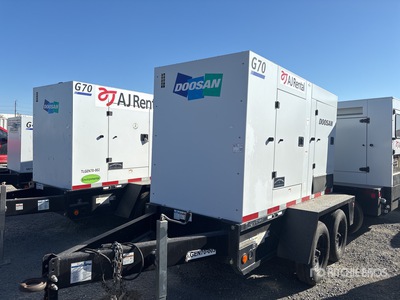 2021 Doosan G70 56 kW Mobile Generador
