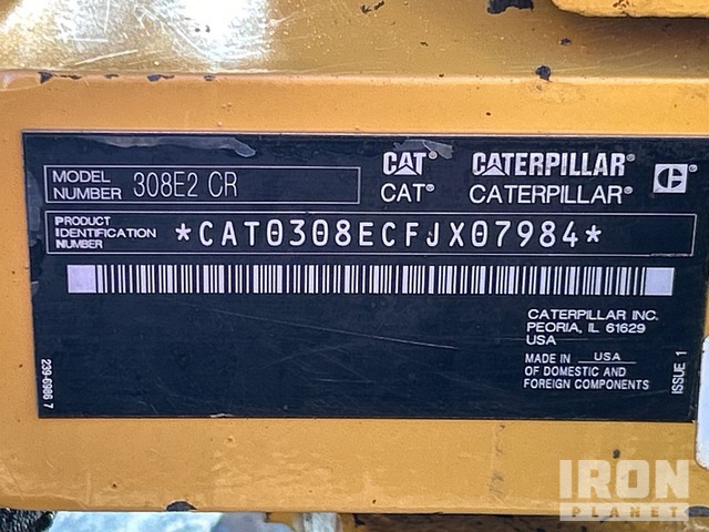 EXCAVADORA 2017 CATERPILLAR 308E2CR