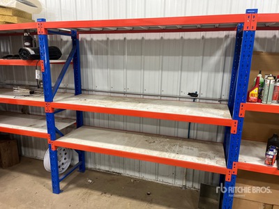Quantity of (4) Metal Shelving