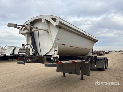 2008 Midland TW2500 16 ft T/A Lead Side Dump Trailer