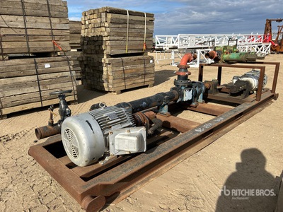 2000 Custom Built Slid-Mounted Hydraulic Sludge Pump