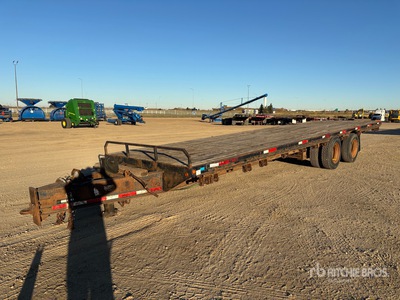 2003 Lornes 33 ft T/A Flatbed Trailer