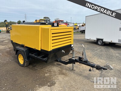 2004 Atlas Copco XAS186DD 400 cfm Mobile Air Compressor (Inoperable)