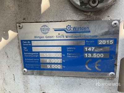 2015 Wirtgen W100 Fresadora