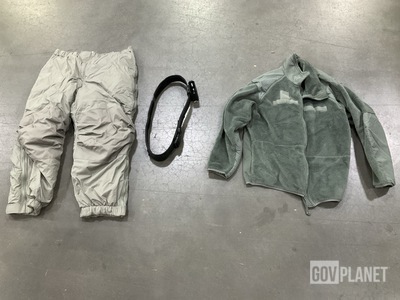 (13) Jackets, (27) Individual Belts, (9) Pairs of Trousers & Assorted Items