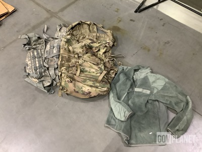 (35) Molded Waist Belts, (12) Cold Weather Jackets & Assorted Items