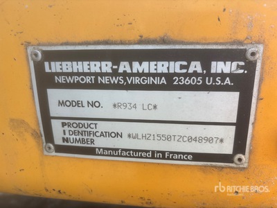 2019 Liebherr R934LC Koparka gąsienicowa