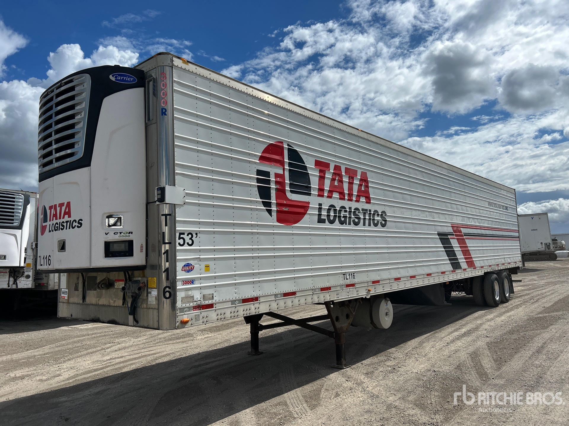 2016 Utility 3000R 53 ft x 102 in T/A Refrigerated Trailer