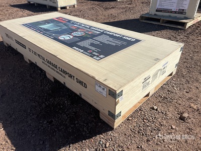 TMG MSC1220F 12 ft x 20 ft Metal Abri Voiture (Unused)