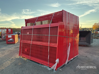 Quantity of (150) 10 ft x 6 ft Powder Coated Temporary Staccionata (Unused)