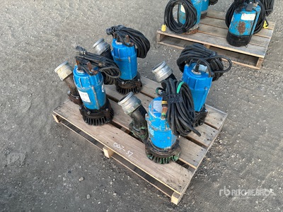 Quantity of (4) Tsurumi 3 In Pompe à eau submersible électrique