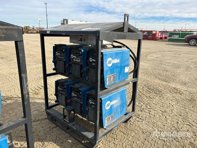 Quantity of (6) Miller XMT350 Multi-Process Electric Welder