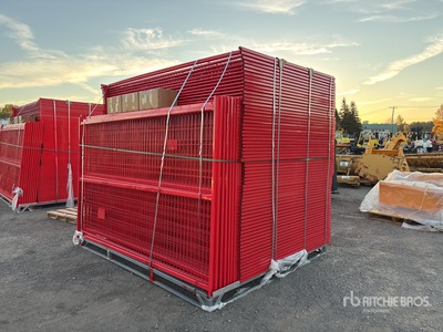 Quantity of (150) 10 ft x 6 ft Powder Coated Temporary Staccionata (Unused)