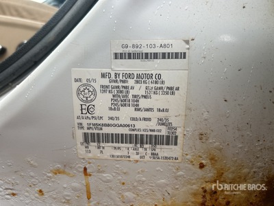 2016 Ford Explorer 4WD SUV (Inoperable)