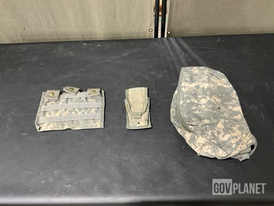 (163) M4 Three Mag Pouches, (77) Waist Packs & Assorted Items