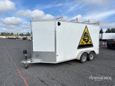 2022 Alcom 16 ft T/A Enclosed Trailer