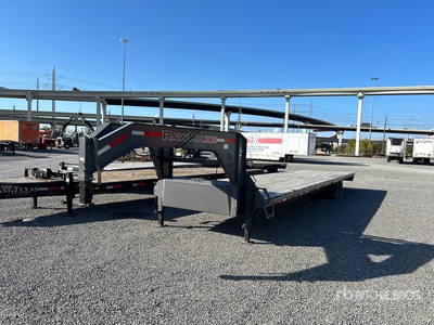 2025 RAWMAXX FDXS40GN16K 16000 lb 40 ft T/A Gooseneck Flatbed Trailer