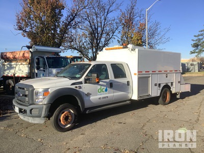 2016 Ford F-550 XL 4x2 Crew Cab w/ Crane, All tools and items in photos of vehicle will be removed and are not included with truck Service Truck