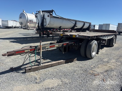 1988 Utility FS1W 24 ft T/A Spread Axle Flatbed Trailer