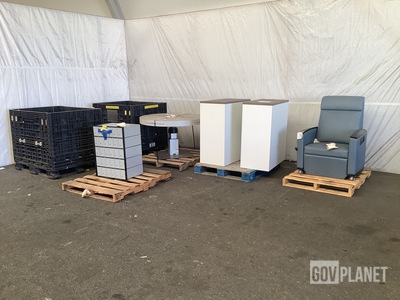 (1) Recliner, (2) Cabinets, (1) Mailbox & Assorted Items