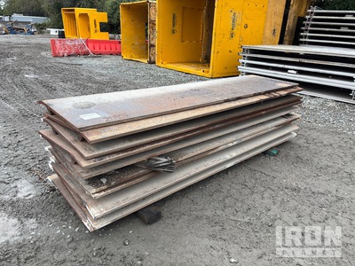 Quantity of (10) 3 ft x 10 ft (1 in Thick) Curb Stalen platen