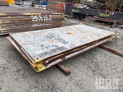 Quantity of (10) 5 ft x 10 ft (1 in Thick) Road Stalen platen