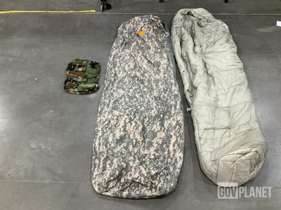(4) Sleeping Bags, (7) Sleep System Carriers (46) Bivy Covers