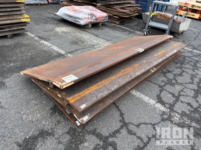 Quantity of (4) 3 ft x 10 ft x 1 in Curb Plates
