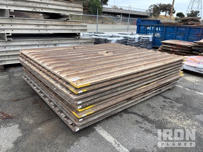 Quantity of (10) 8 ft x 10 ft x 1 in Tire Cleaning Plates